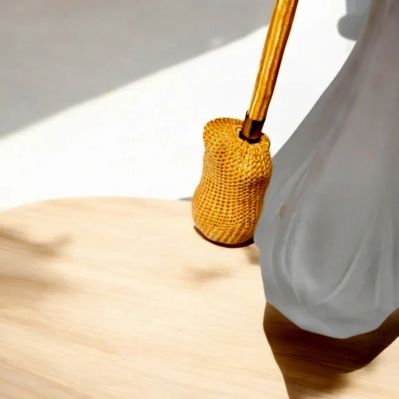 VTG I. W. Rice & Co. Hand Cut Bottle W/Automizer 7" 1930s Made In Japan - Picture 7 of 9